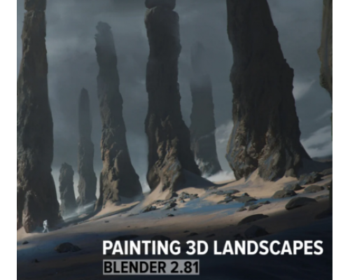 [Gumroad] Painting 3D Landscapes [ENG-RUS]. Иллюстрация 3D-ландшафта в Blender 2.81