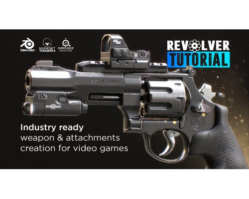 [ChamferZone] Revolver Tutorial - Industry ready weapon and attachment creation for games [ENG-RUS]. Создание револьвера - оружие и приспособления для игр
