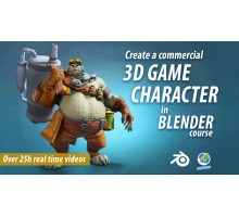[Udemy] Create a Commercial 3D Game Character in Blender Full Course Parts 1-2 [ENG-RUS]. Создание коммерческого 3D игрового персонажа в Blender. Полный курс. Части 1-2