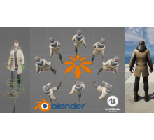[Udemy] Complete Game Animators Pipeline from Blender to Engine Part 1 [ENG-RUS]. Создание и настройка анимации для игр в Blender и Unreal Engine 5. Часть 1