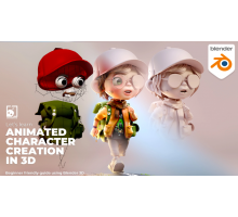 [Gumroad] Animated Character Creation in 3D using Blender [ENG-RUS]. Создание анимированного 3D-персонажа в Blender