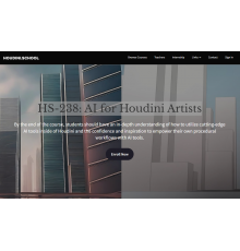 [Houdini School] HS-238: AI for Houdini Artists [Eng]. Искусственный интеллект для художников Houdini