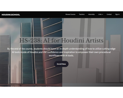 [Houdini School] HS-238: AI for Houdini Artists [Eng]. Искусственный интеллект для художников Houdini
