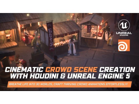 26 января 2025 г. добавлен курс "[CGcircuit] Cinematic Crowd Scene Creation with Houdini & UE5[ENG]"