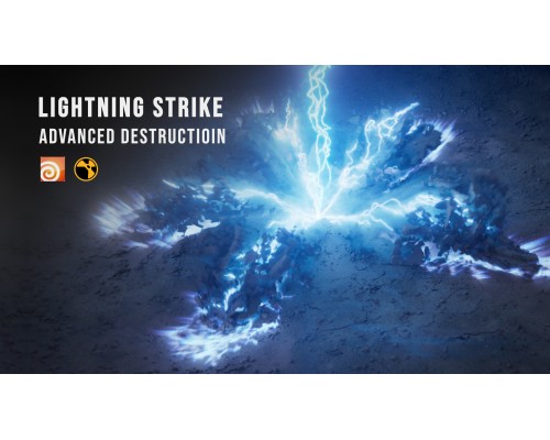 [FlippedNormals] Houdini Tutorial: Advanced Destruction – Lightning Strike [ENG-RUS]. Houdini: Продвинутое разрушение "Удар молнии"