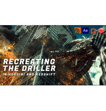 [DJA] Recreating the Driller Scene in Houdini and Redshift [ENG]