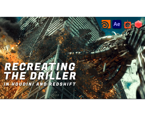 [DJA] Recreating the Driller Scene in Houdini and Redshift [ENG]
