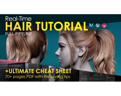 [FlippedNormals] Real-Time Hair Tutorial [ENG-RUS]. Создание волос для визуализации в режиме реального времени